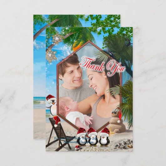 Merci de Noël d'été (Devant / Derrière)