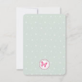 Merci de Noël Snowman Invitation (Dos)