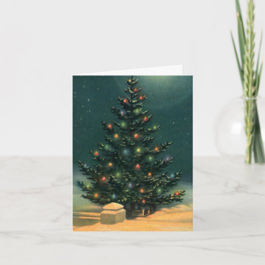 Merci de Noël vintage (Devant)