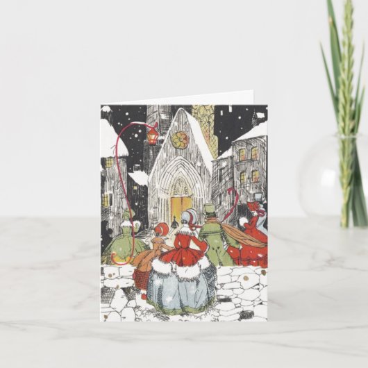 Merci de Noël vintage (Devant)