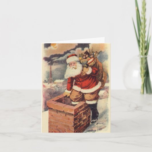 Merci de Noël vintage (Devant)