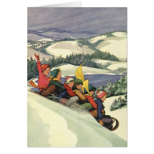 Merci de Noël vintage (Devant)