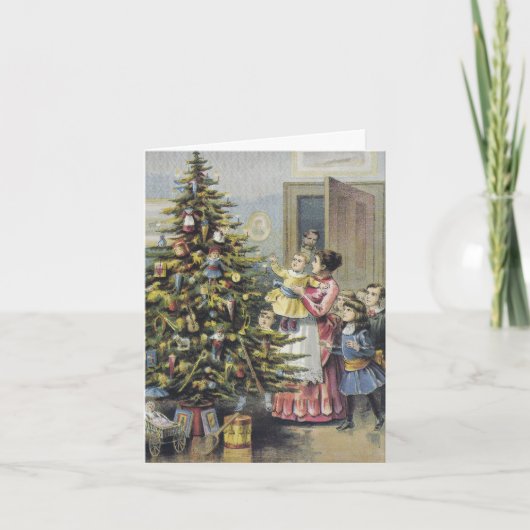 Merci de Noël vintage (Devant)