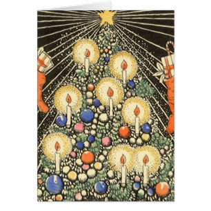 Merci de Noël vintage