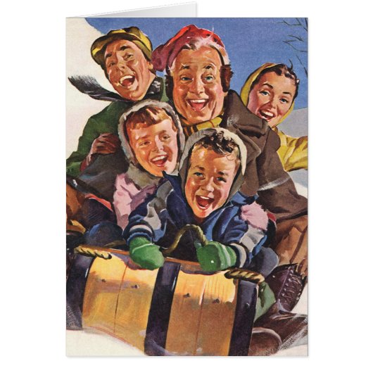 Merci de Noël vintage (Devant)