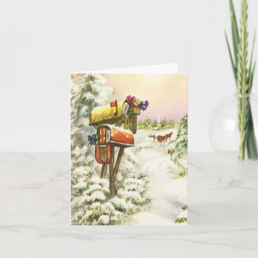 Merci de Noël vintage (Devant)