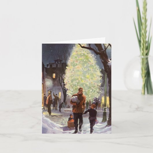 Merci de Noël vintage (Devant)