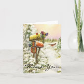 Merci de Noël vintage (Devant)