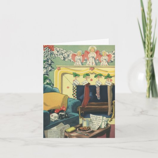 Merci de Noël vintage (Devant)