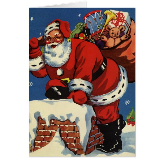 Merci de Noël vintage (Devant)