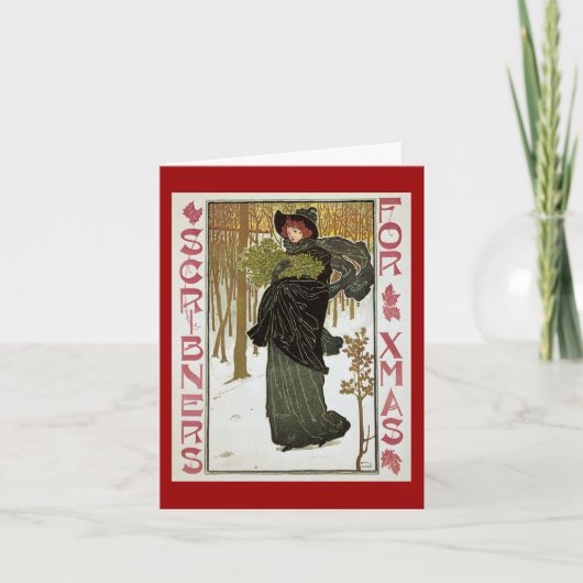 Merci de Noël vintage (Devant)