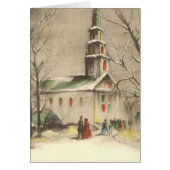 Merci de Noël vintage (Devant)