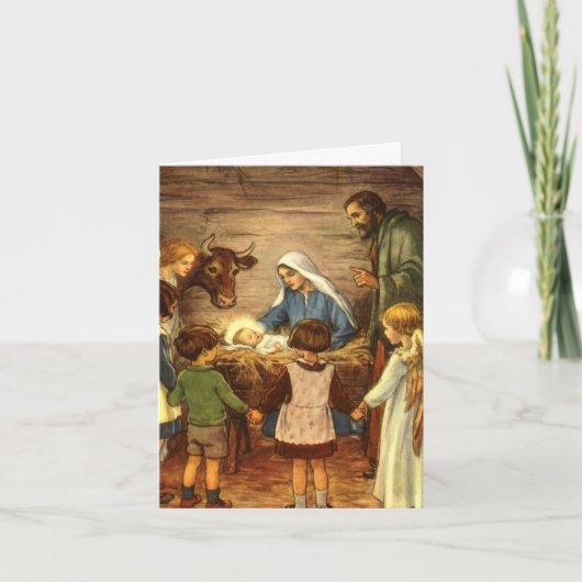 Merci de Noël vintage (Devant)