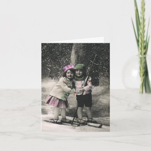 Merci de Noël vintage (Devant)