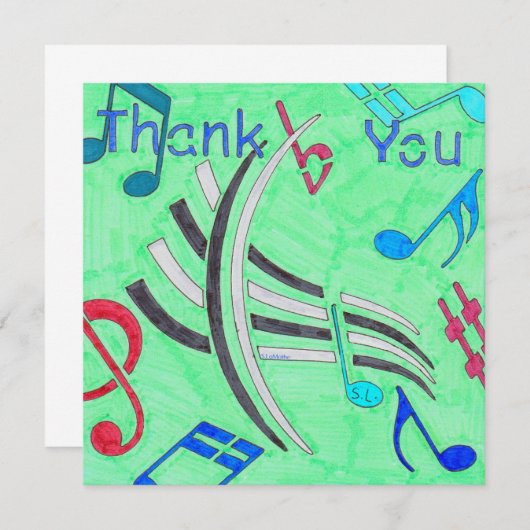 Merci de note bleue (Devant / Derrière)