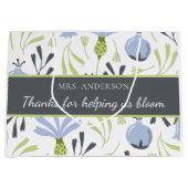 Merci De Nous Aider À Bloom Enseignant Sac Cadeau (Devant)