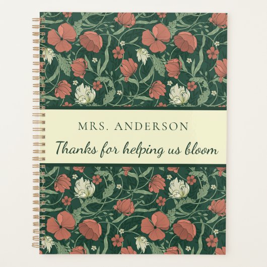 Merci De Nous Aider Bloom Planner (Devant)