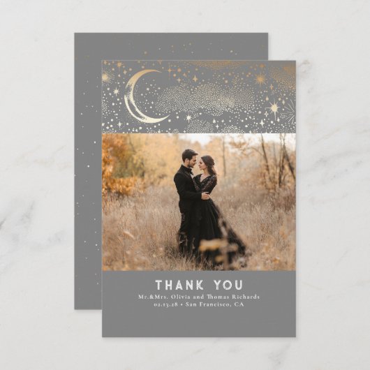 Merci de nuit étoilé céleste et mystique (Devant / Derrière)