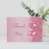 Merci de paillettes imprimé par rose d'arc et de (Debout devant)