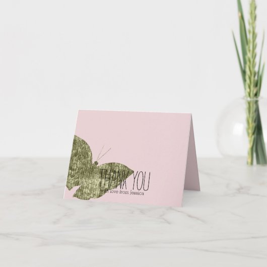 Merci de papillon de bijou d'or (Devant)