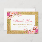 Merci de Parties scintillant Fête de l'mariée en o (Devant / Derrière)