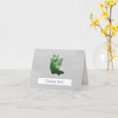 Merci de Peacock | Carte grise (Fleur jaune)