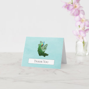 Merci de Peacock   Carte Turquoise