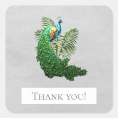 Merci de Peacock | Sticker gris (Devant)