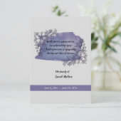 Merci de perte de souvenir de lavande (Debout devant)