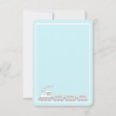 Merci de photo de baptême de baptême de Choo Choo (Dos)