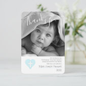 Merci de photo de baptême de baptême de garçon (Debout devant)