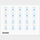 Merci de Popping By ! Stickers baby shower Favoris (Feuille)
