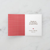 Merci de pot de maçon de guingan rouge et de toile (Intérieur)