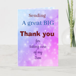 Merci de prendre soin de ma carte de voeux Son