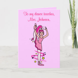 Merci de professeur de danse sur mesure