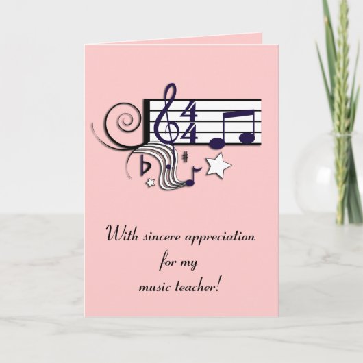 Merci de professeur de musique (Devant)