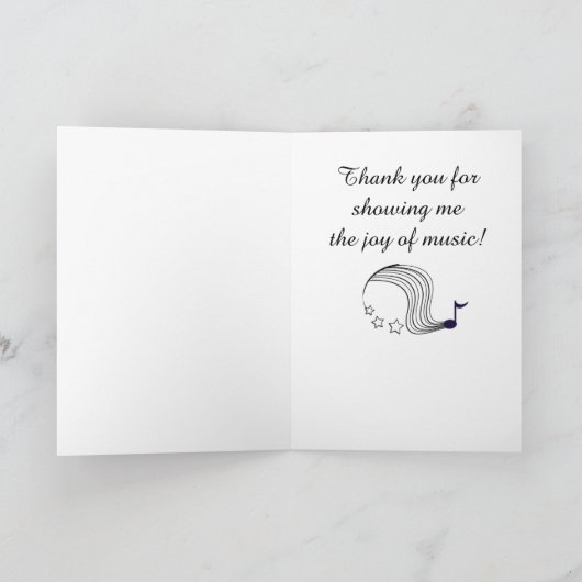 Merci de professeur de musique (Intérieur)