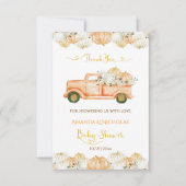 Merci de récolte de Baby shower d'automne citrouil (Devant)