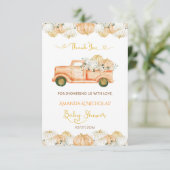 Merci de récolte de Baby shower d'automne citrouil (Debout devant)