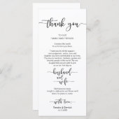 Merci de réglage de la place mariage, carte de scr (Devant / Derrière)