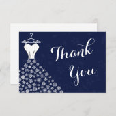 Merci de robe de mariage de flocons de neige de (Devant / Derrière)