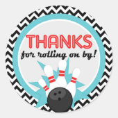 Merci de rouler sur By Bowling Round Stickers (Devant)