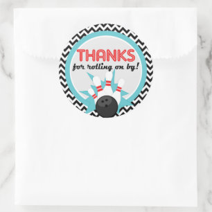 Merci de rouler sur By Bowling Round Stickers