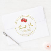 Merci de sauce tomate maison simple Étiquette (Enveloppe)