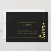 Merci de script élégant de la photo funéraire de c (Dos)