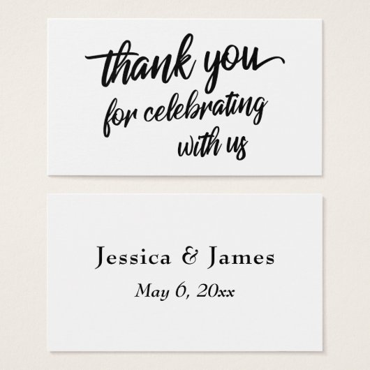 Merci de script minimal pour célébrer avec nous (Devant & derrière)