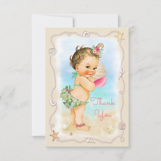 Merci de Shell de conque de bébé de plage de brune (Devant)