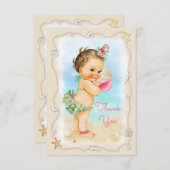 Merci de Shell de conque de bébé de plage de brune (Devant / Derrière)