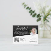 Merci de signature de prêt noir Noir Notaire Carte (Debout devant)