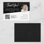 Merci de signature de prêt noir Noir Notaire Carte (Devant / Derrière)